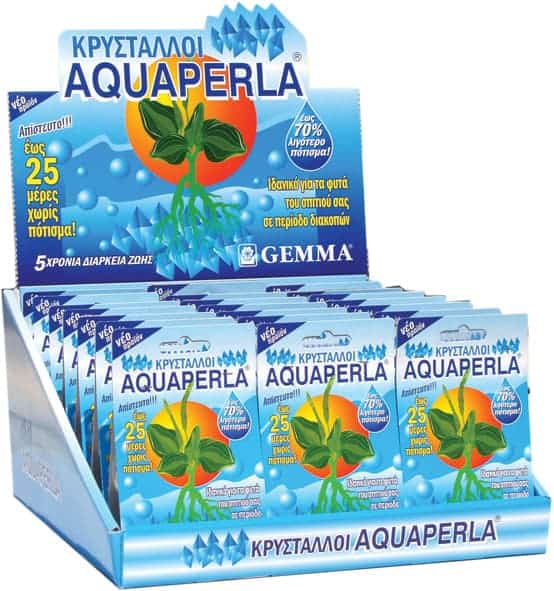 Aquaperla Κρύσταλλοι αποθήκευσης νερού 100gr ΕΝΑΛΛΑΚΤΙΚΟ ΠΟΤΙΣΜΑ Γεωπονικό Κέντρο Κήπου