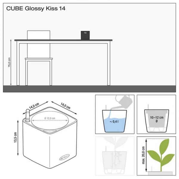 CUBE Glossy Kiss 14 ΕΠΙΤΡΑΠΕΖΙΕΣ ΓΛΑΣΤΡΕΣ Γεωπονικό Κέντρο Κήπου