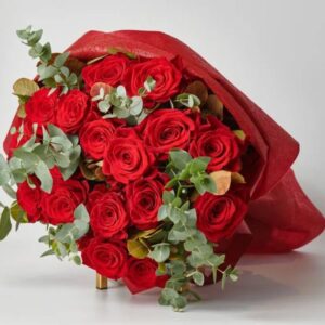 Μπουκέτο με Φρέσκα Κόκκινα Τριαντάφυλλα Ecuador Valentine's Day Γεωπονικό Κέντρο Κήπου
